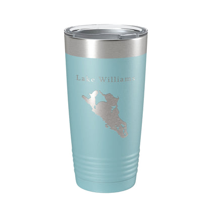 Lake Williams Map Tumbler Travel Mug Insulated Laser Engraved Coffee Cup Connecticut 20 oz-13