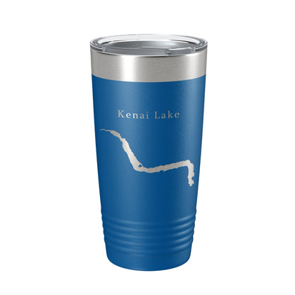 Kenai Lake Map Tumbler Travel Mug Insulated Laser Engraved Coffee Cup Alaska 20 oz-6
