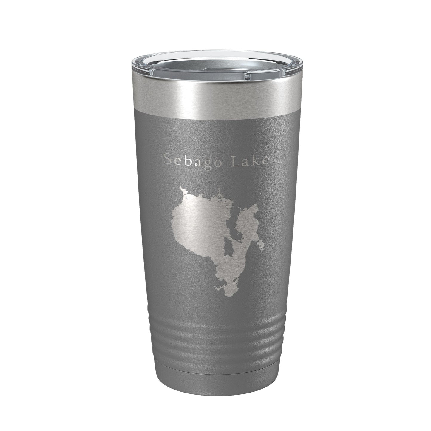 Sebago Lake Map Tumbler Travel Mug Insulated Laser Engraved Coffee Cup Maine 20 oz-16