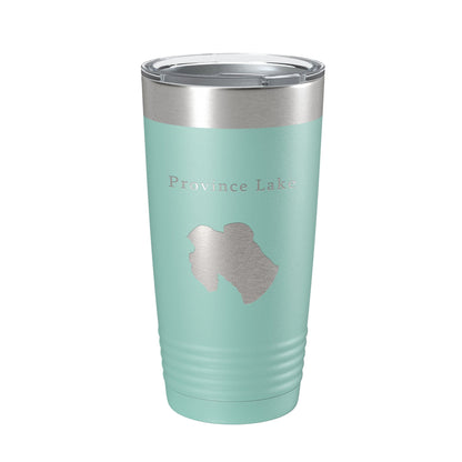 Province Lake Map Tumbler Travel Mug Insulated Laser Engraved Coffee Cup Maine 20 oz-12