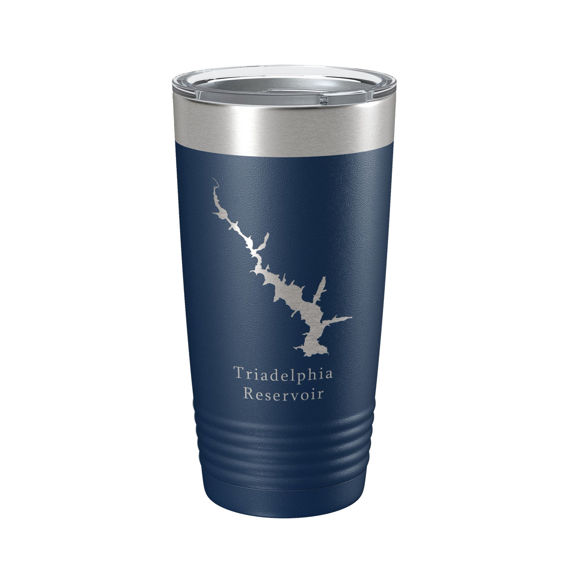 Triadelphia Reservoir Tumbler Lake Map Travel Mug Insulated Laser Engraved Coffee Cup Maryland 20 oz-2