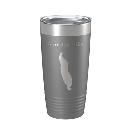 Wonder Lake Map Tumbler Travel Mug Insulated Laser Engraved Coffee Cup Alaska 20 oz-16