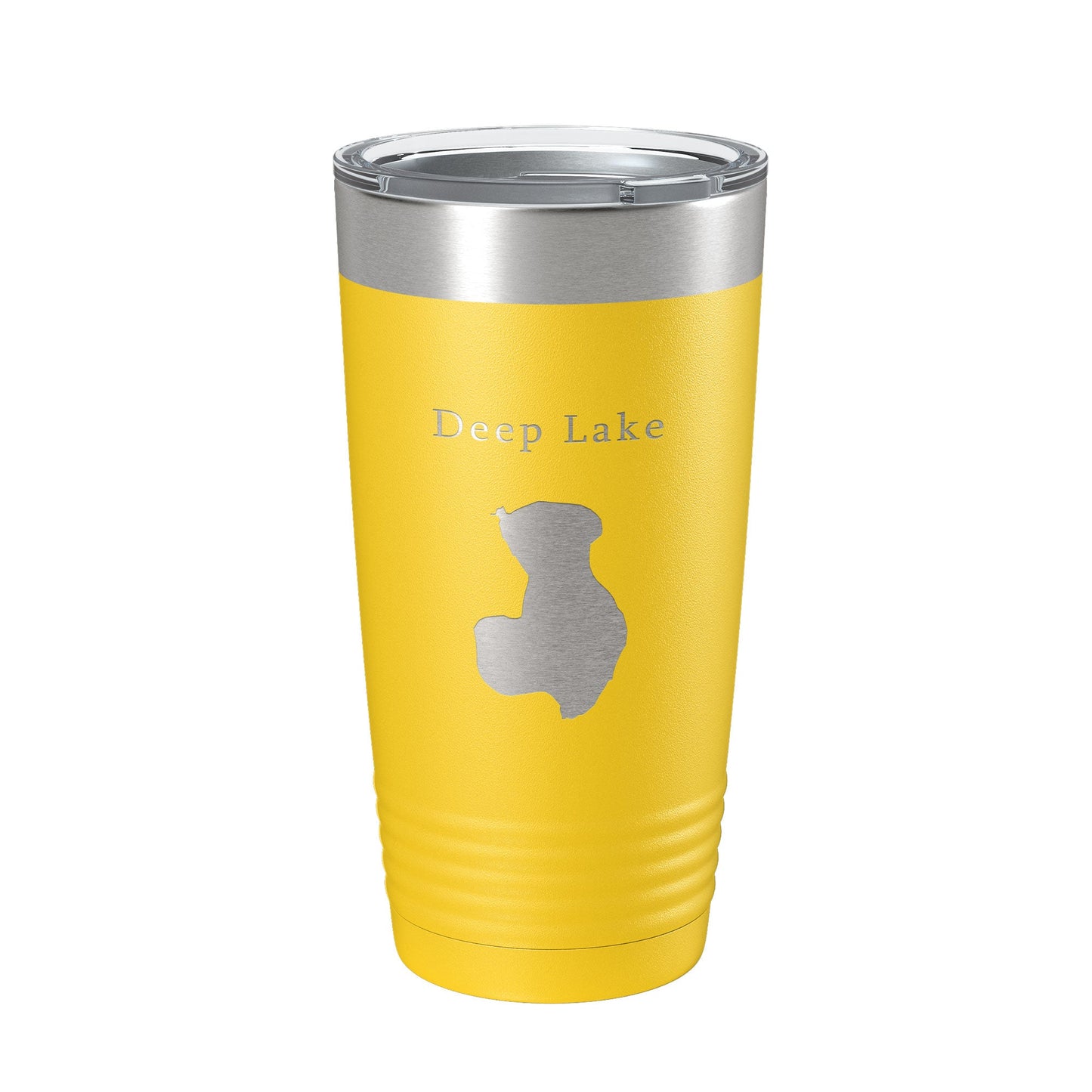 Deep Lake Map Tumbler Travel Mug Insulated Laser Engraved Coffee Cup Illinois 20 oz-19