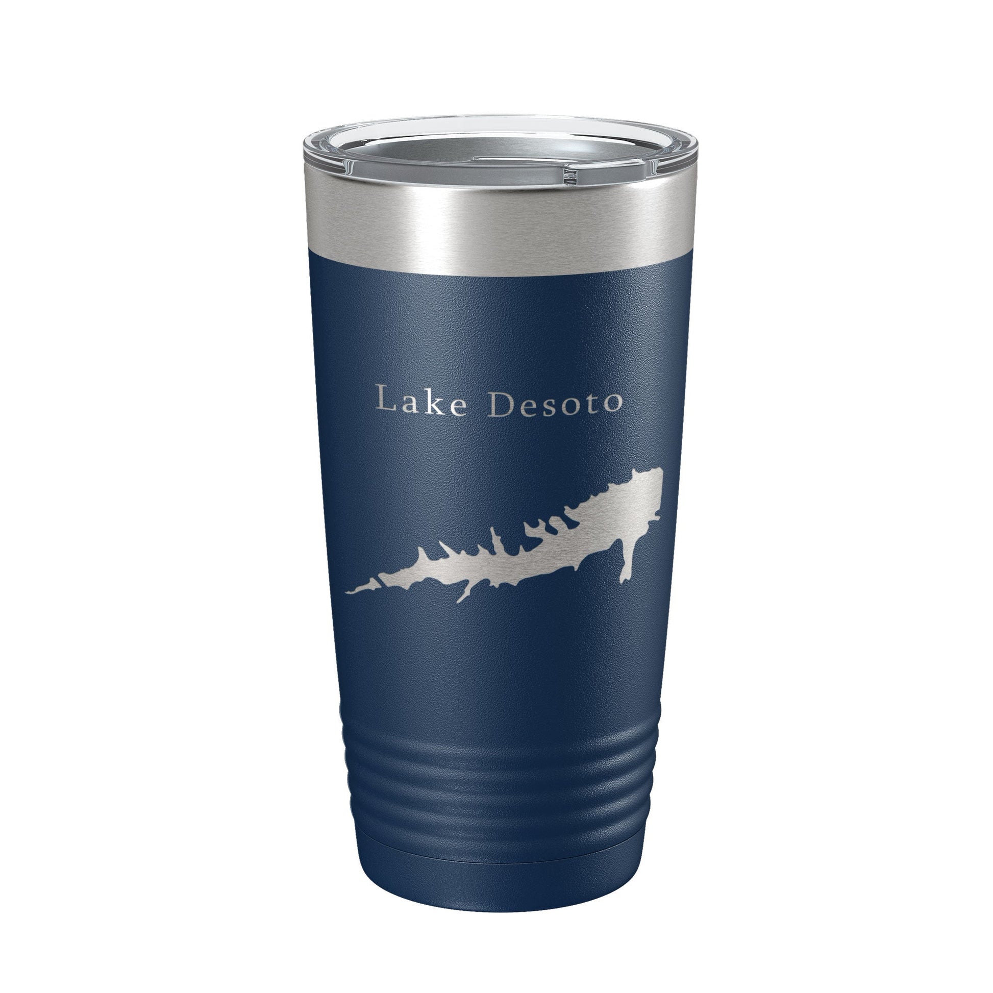 Lake Desoto Map Tumbler Travel Mug Insulated Laser Engraved Coffee Cup Hot Springs Village Arkansas 20 oz-2
