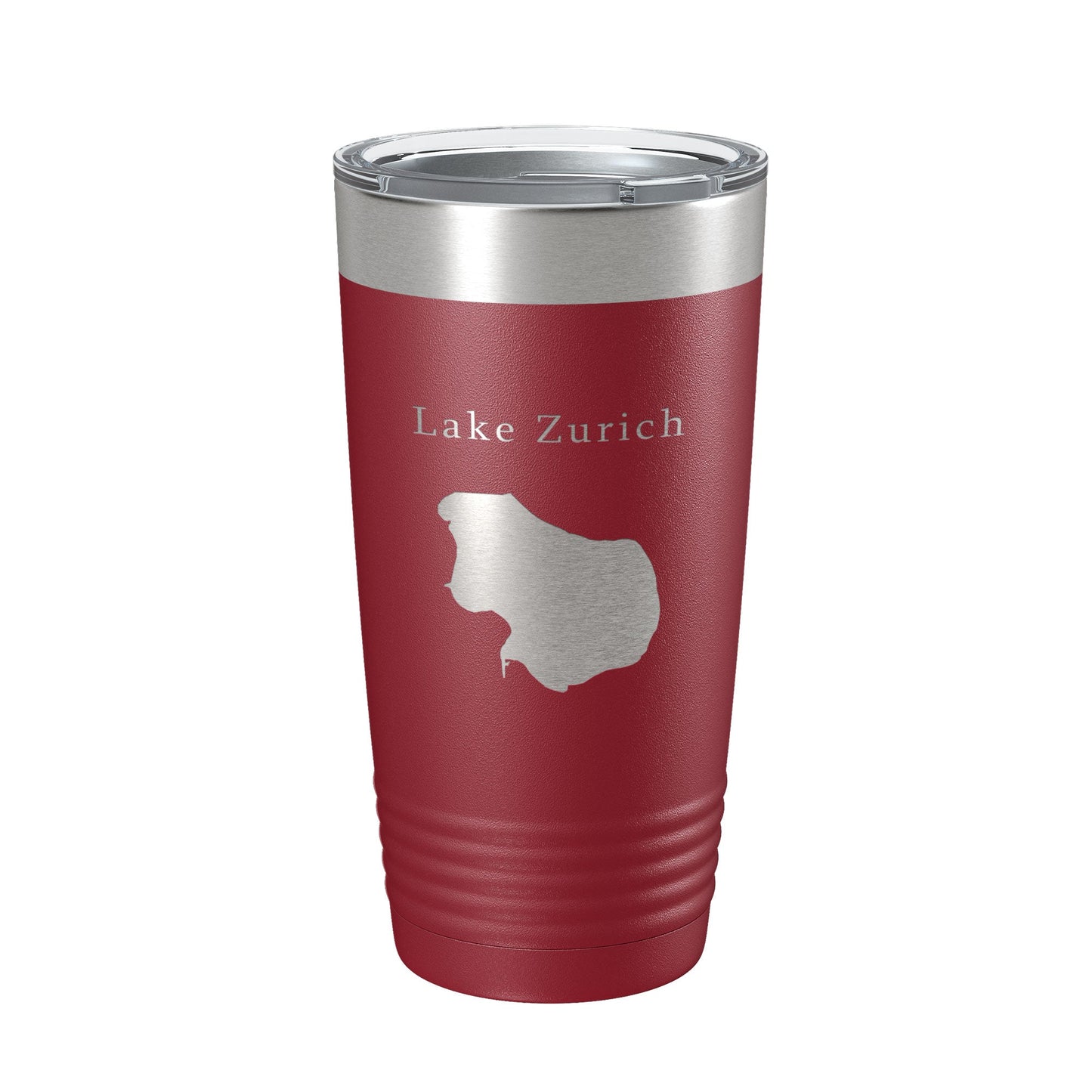 Lake Zurich Map Tumbler Travel Mug Insulated Laser Engraved Coffee Cup Illinois 20 oz-18