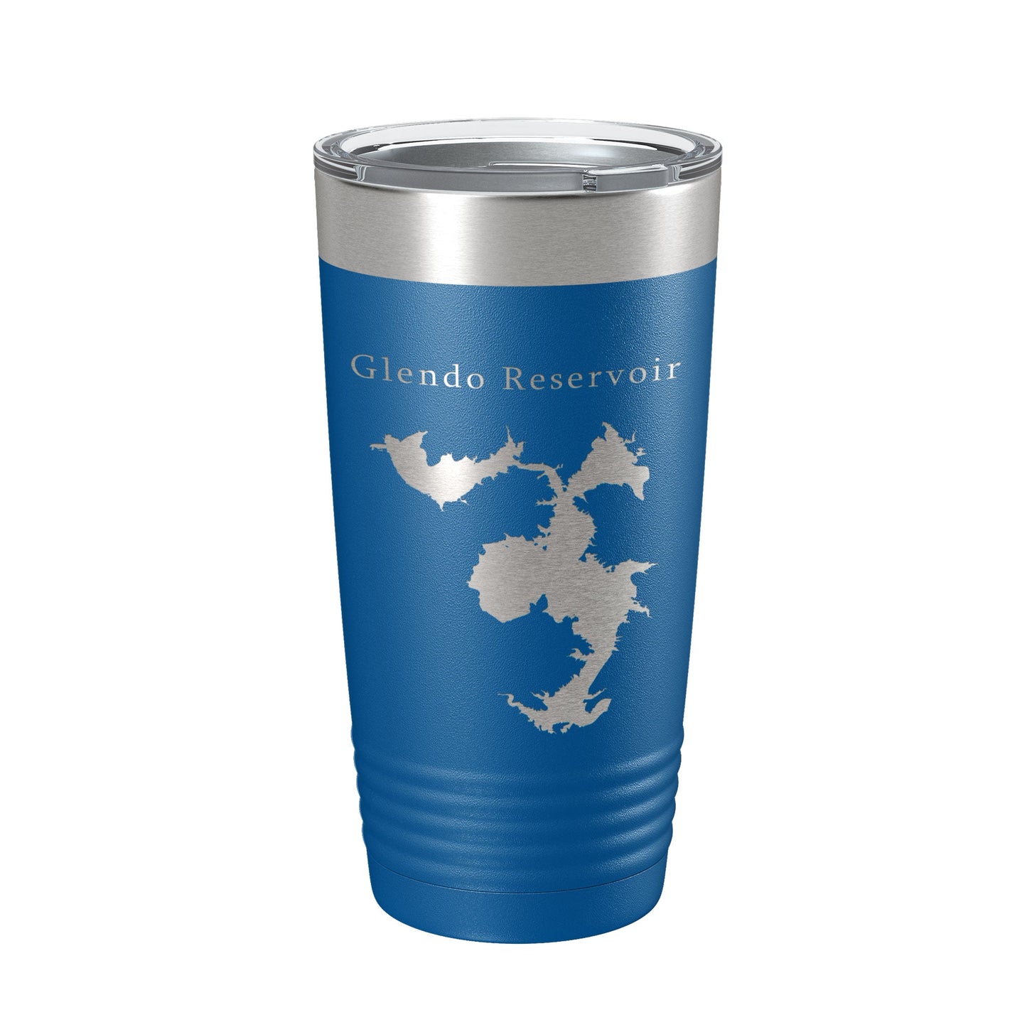 Glendo Reservoir Tumbler Lake Map Travel Mug Insulated Laser Engraved Coffee Cup Wyoming 20 oz-6