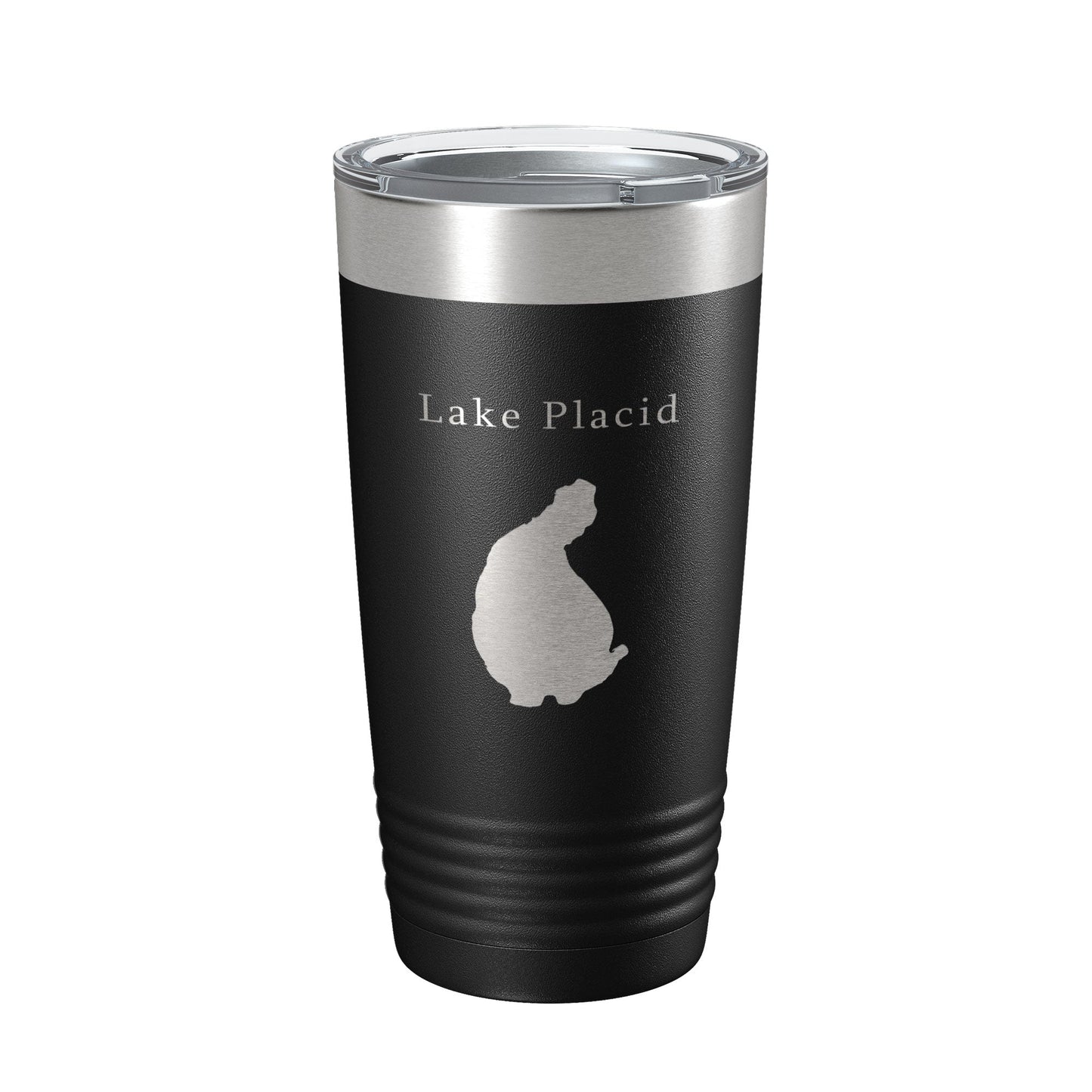 Lake Placid Map Tumbler Travel Mug Insulated Laser Engraved Coffee Cup Florida 20 oz-0