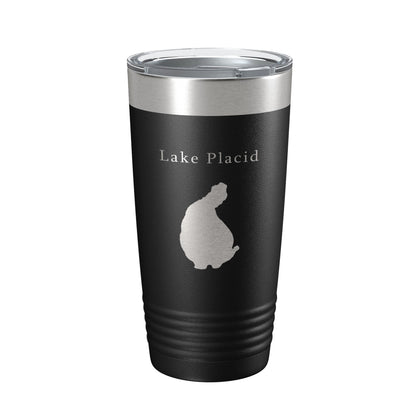 Lake Placid Map Tumbler Travel Mug Insulated Laser Engraved Coffee Cup Florida 20 oz-5