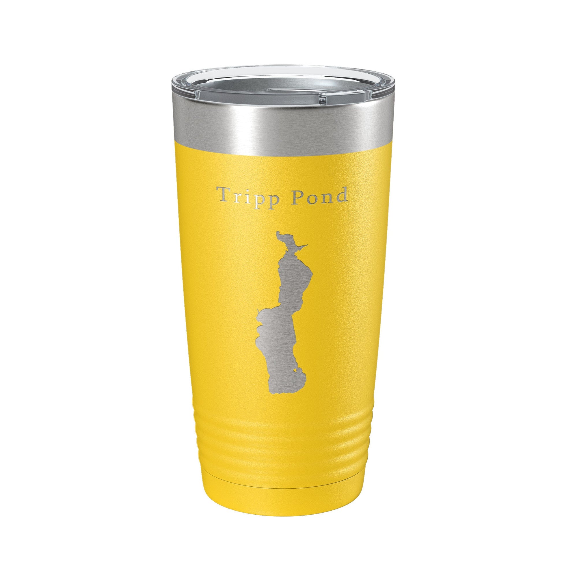 Tripp Pond Tumbler Lake Map Travel Mug Insulated Laser Engraved Coffee Cup Maine 20 oz-4