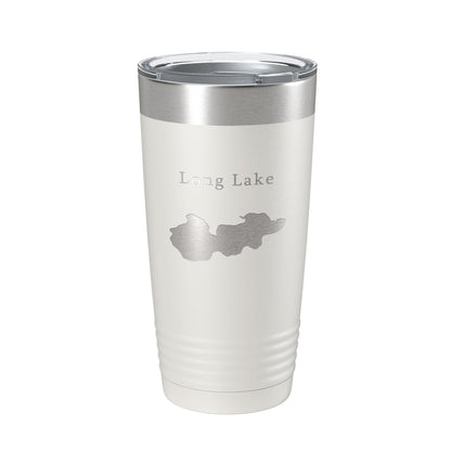 Long Lake Map Tumbler Travel Mug Insulated Laser Engraved Coffee Cup Minneapolis Minnesota 20 oz-7