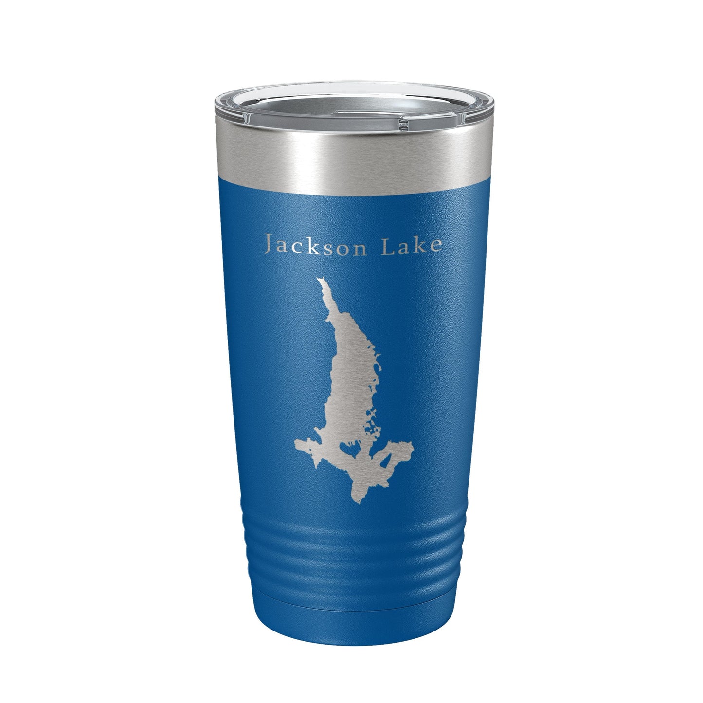 Jackson Lake Map Tumbler Travel Mug Insulated Laser Engraved Coffee Cup Grand Teton Wyoming 20 oz-6