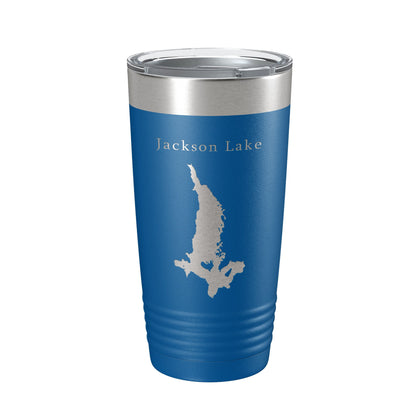 Jackson Lake Map Tumbler Travel Mug Insulated Laser Engraved Coffee Cup Grand Teton Wyoming 20 oz-6
