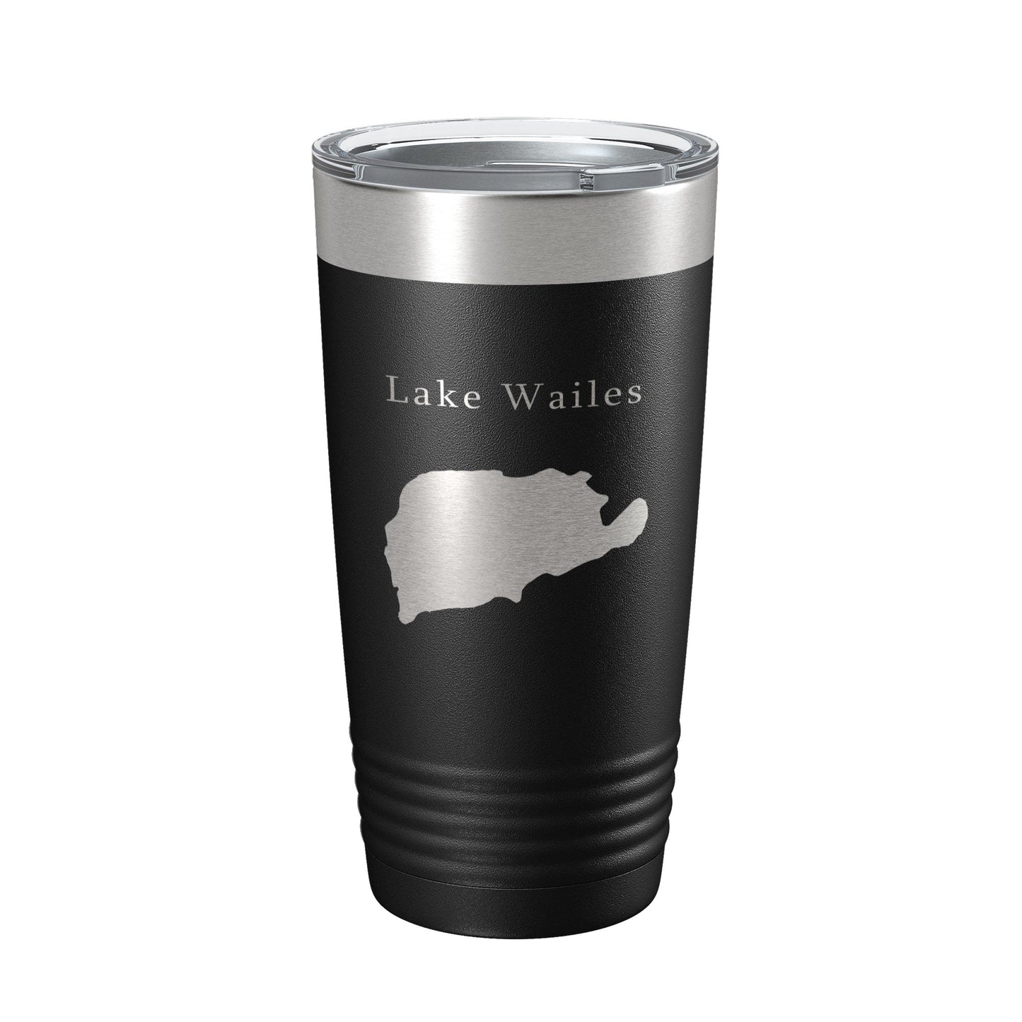Lake Wailes Wales Map Tumbler Travel Mug Insulated Laser Engraved Coffee Cup Florida 20 oz-0