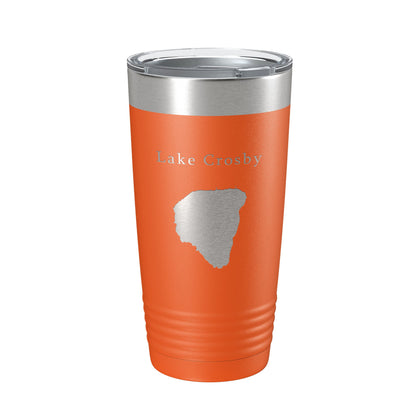 Lake Crosby Map Tumbler Travel Mug Insulated Laser Engraved Coffee Cup Florida 20 oz-17