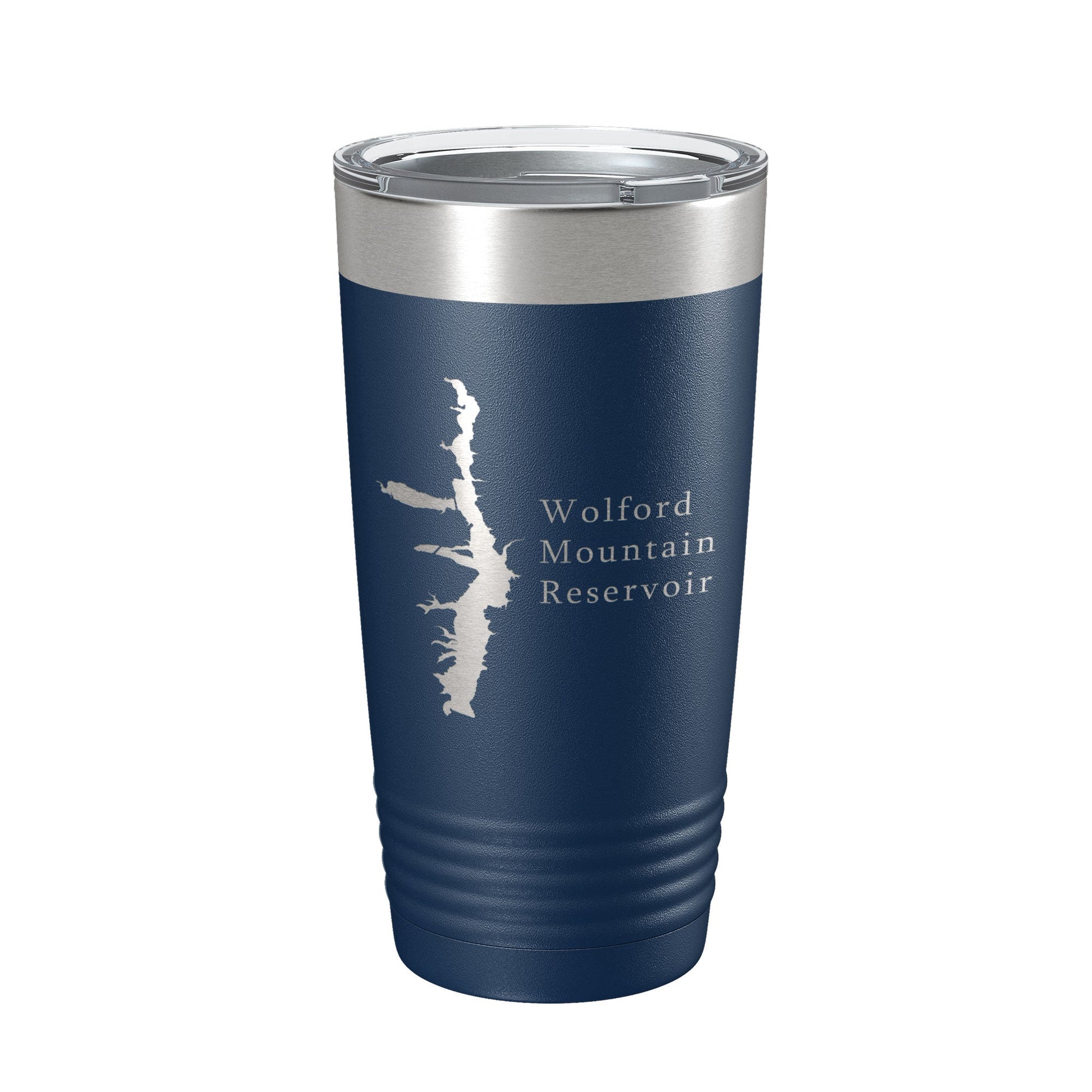 Wolford Mountain Reservoir Tumbler Lake Map Travel Mug Insulated Laser Engraved Coffee Cup Colorado 20 oz-2