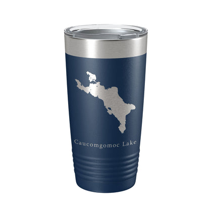 Caucomgomoc Lake Map Tumbler Travel Mug Insulated Laser Engraved Coffee Cup Maine 20 oz-8