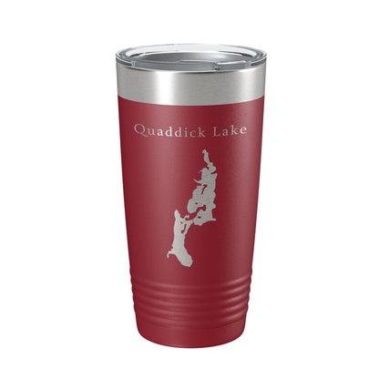 Quaddick Lake Map Tumbler Travel Mug Insulated Laser Engraved Coffee Cup Connecticut 20 oz-18
