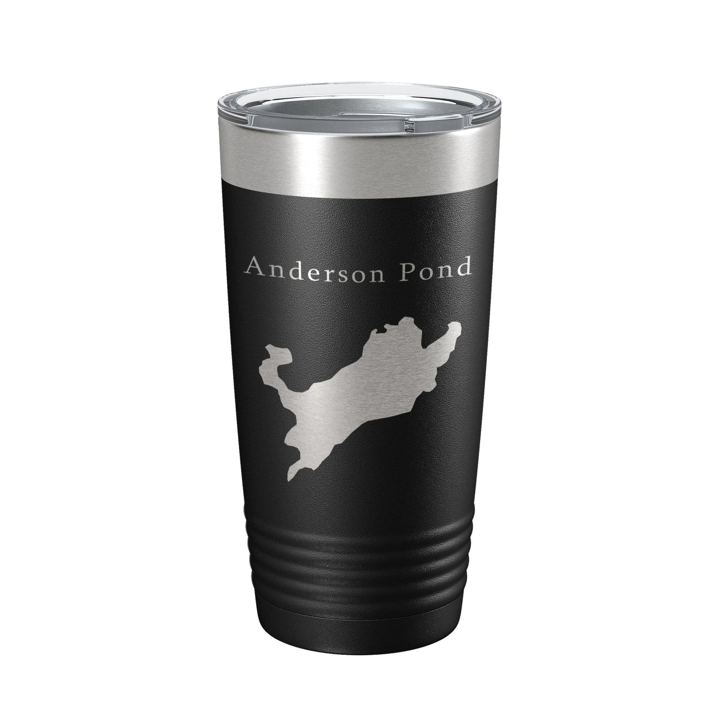 Anderson Pond Tumbler Lake Map Travel Mug Insulated Laser Engraved Coffee Cup Connecticut 20 oz-0
