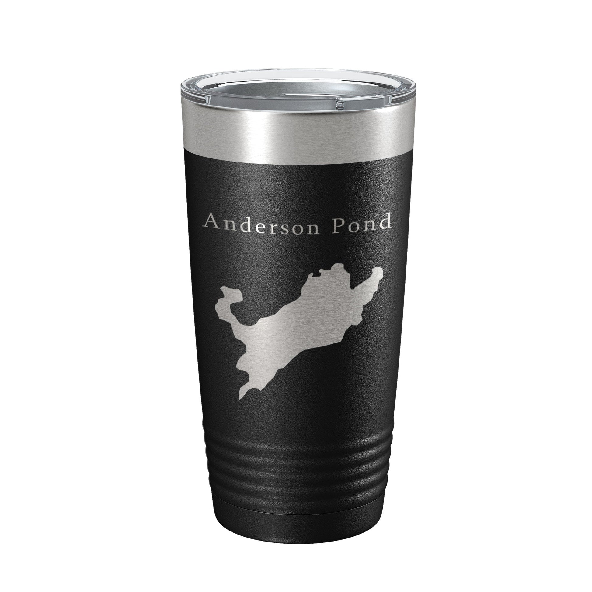 Anderson Pond Tumbler Lake Map Travel Mug Insulated Laser Engraved Coffee Cup Connecticut 20 oz-5