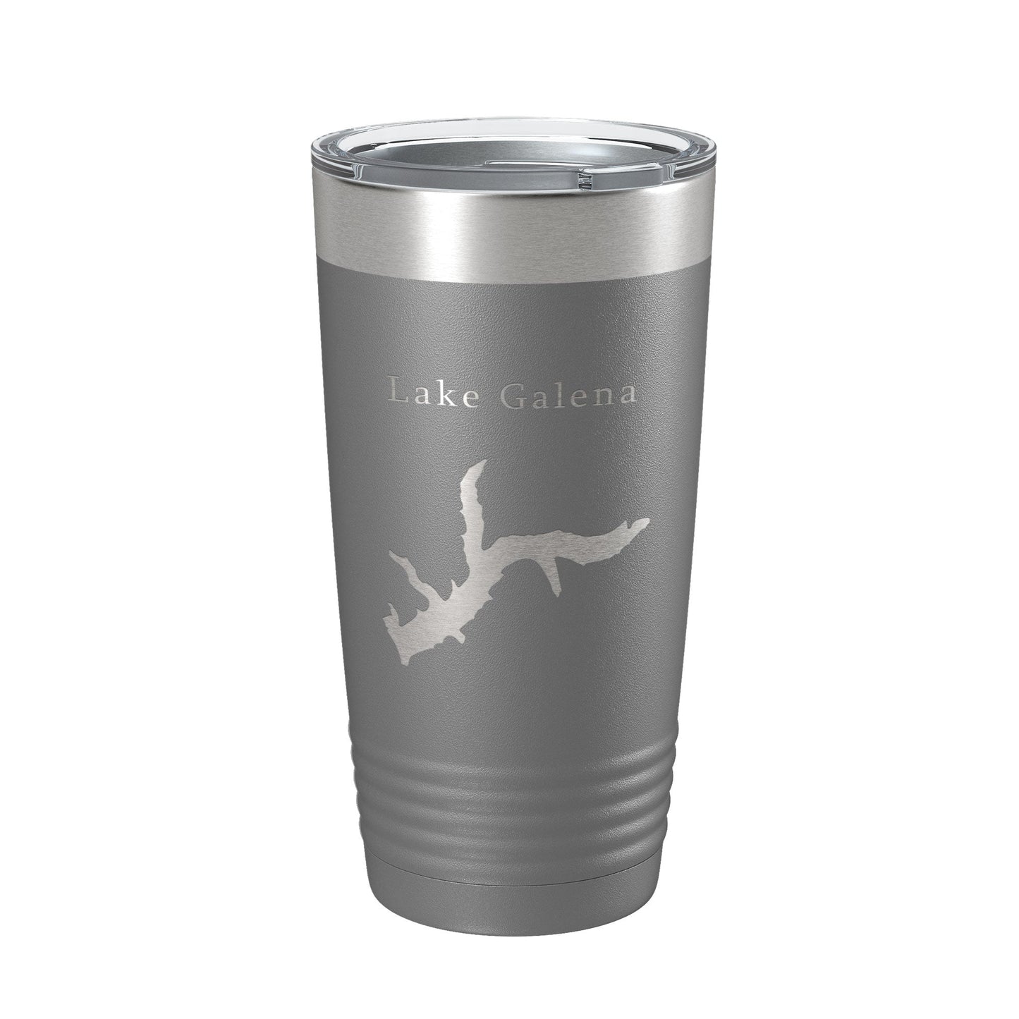 Lake Galena Map Tumbler Travel Mug Insulated Laser Engraved Coffee Cup Illinois 20 oz-16