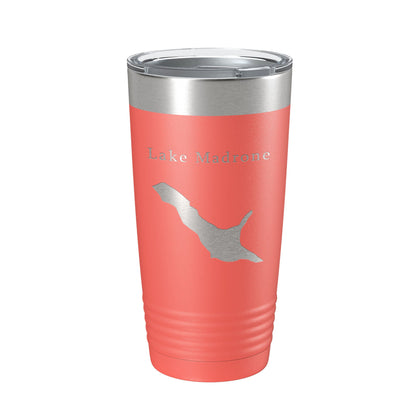 Lake Madrone Map Tumbler Travel Mug Insulated Laser Engraved Coffee Cup California 20 oz-20