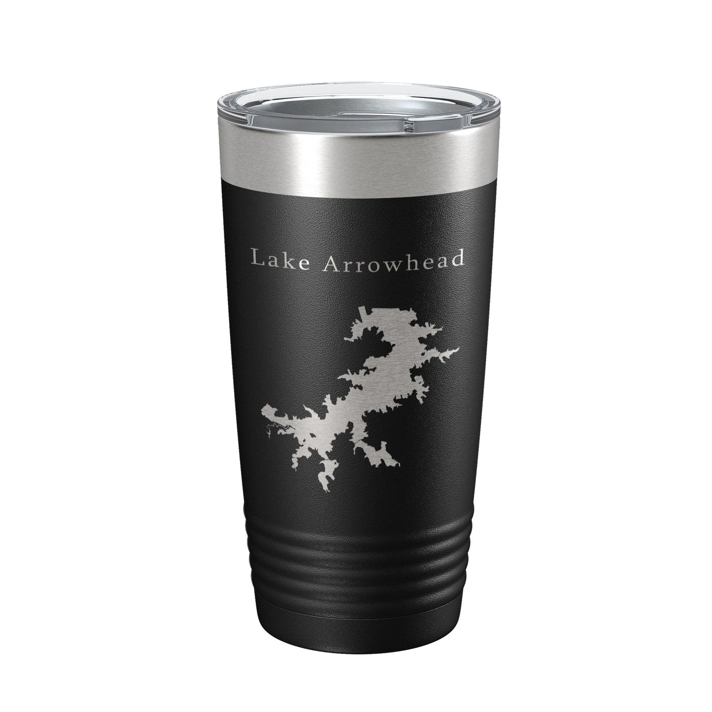 Lake Arrowhead Map Tumbler Travel Mug Insulated Laser Engraved Coffee Cup Texas 20 oz-5