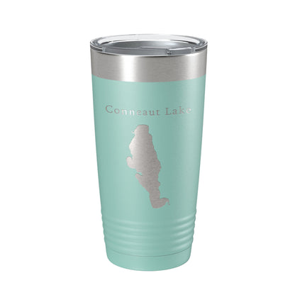Conneaut Lake Map Tumbler Travel Mug Insulated Laser Engraved Coffee Cup Pennsylvania 20 oz-12