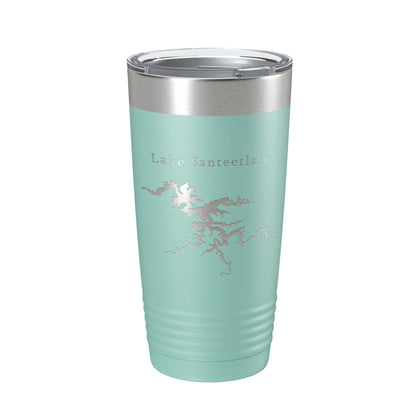Lake Santeetlah Map Tumbler Travel Mug Insulated Laser Engraved Coffee Cup North Carolina 20 oz-12