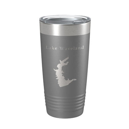 Lake Waveland Map Tumbler Travel Mug Insulated Laser Engraved Coffee Cup Indiana 20 oz-16