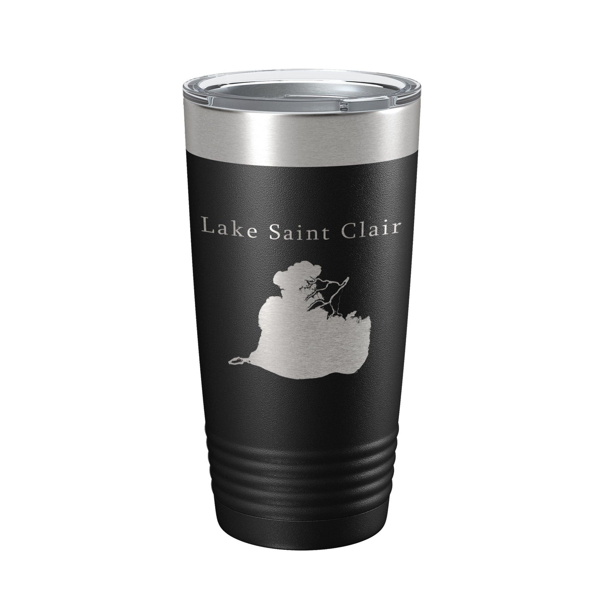 Lake Saint Clair Map Tumbler Travel Mug Insulated Laser Engraved Coffee Cup Michigan Ontario 20 oz-5