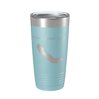 Cane Creek Lake Map Tumbler Travel Mug Insulated Laser Engraved Coffee Cup Arkansas 20 oz-13