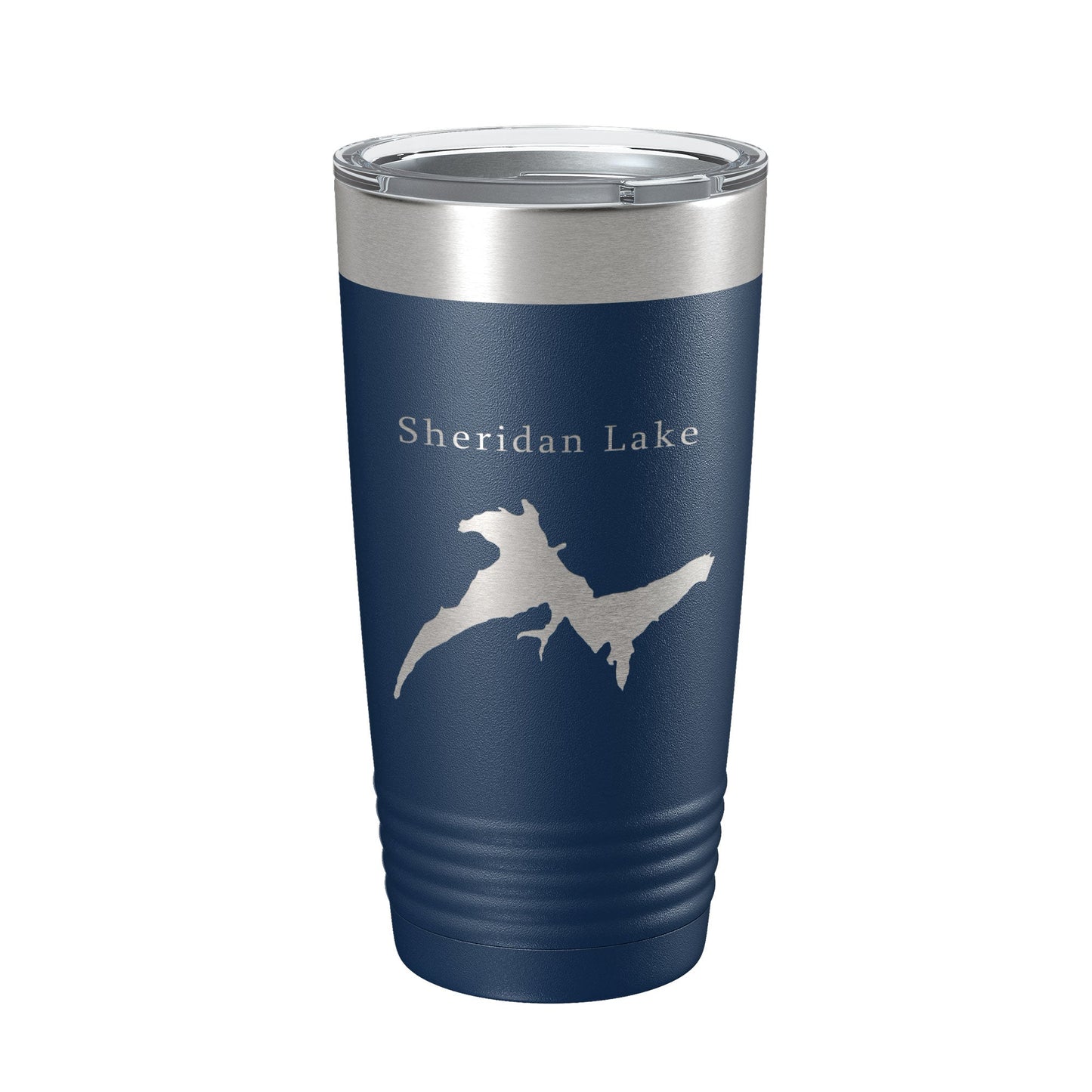 Sheridan Lake Map Tumbler Travel Mug Insulated Laser Engraved Coffee Cup South Dakota 20 oz-8