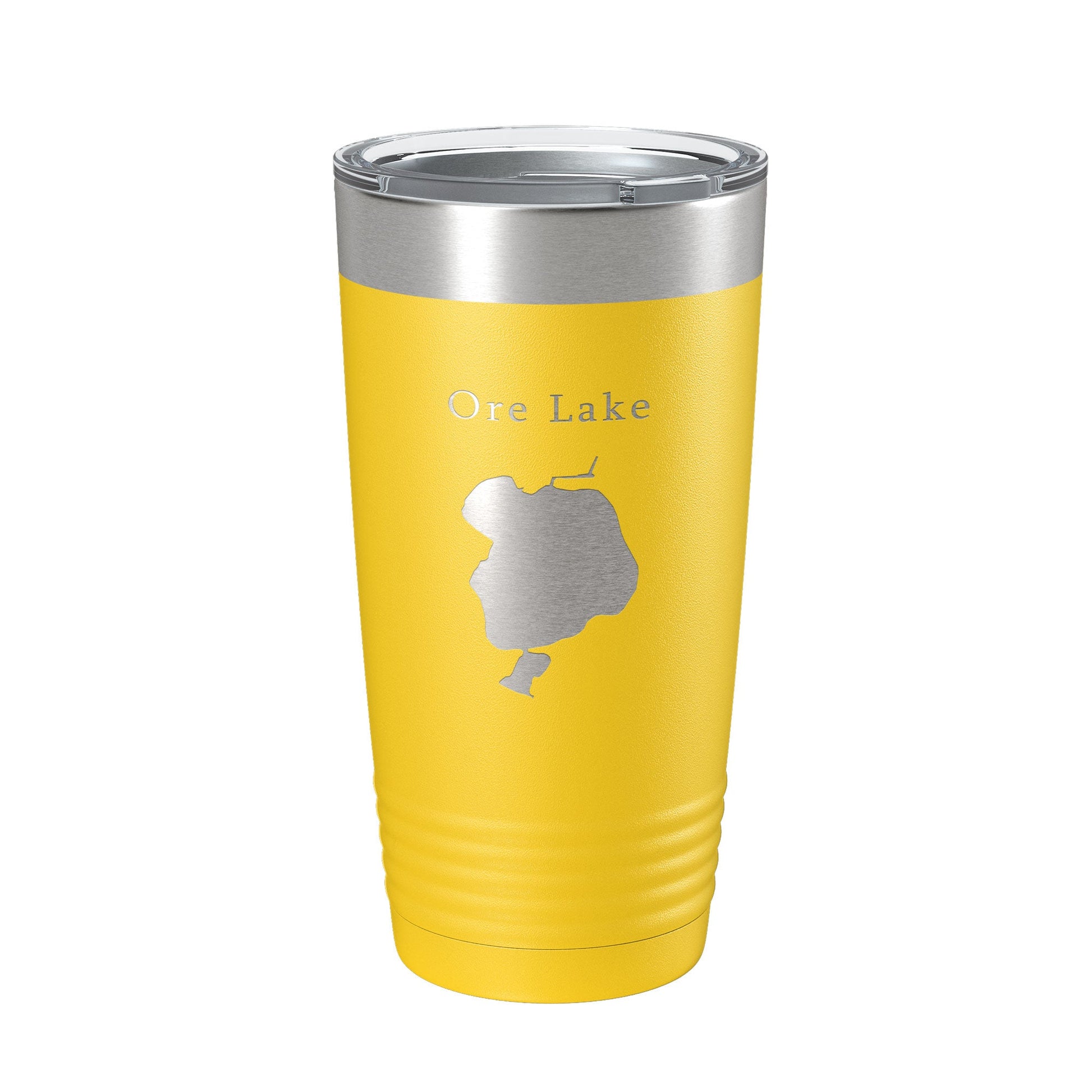 Ore Lake Map Tumbler Travel Mug Insulated Laser Engraved Coffee Cup Huron River Chain of Lakes Michigan 20 oz-4