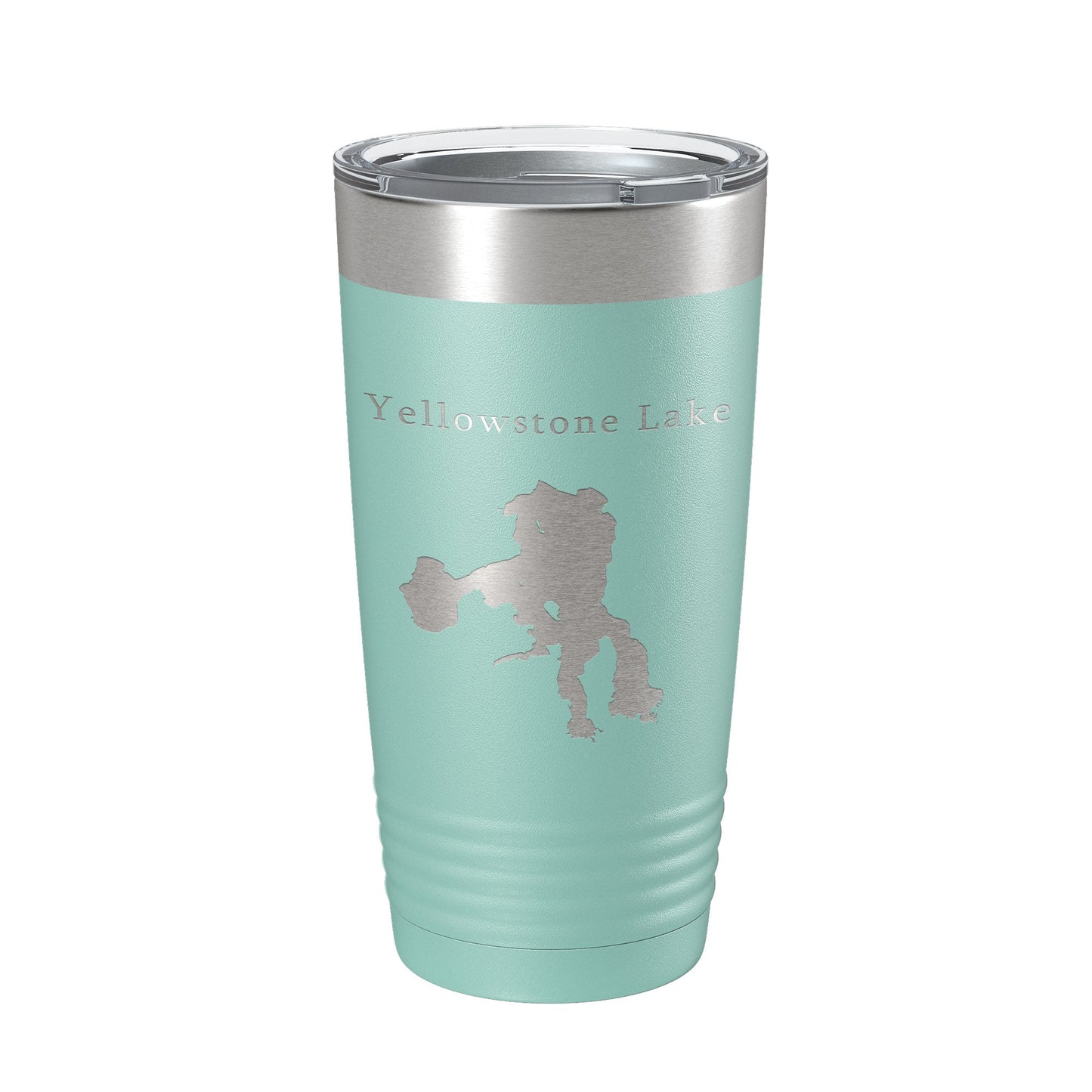 Yellowstone Lake Map Tumbler Travel Mug Insulated Laser Engraved Coffee Cup Wyoming 20 oz-12