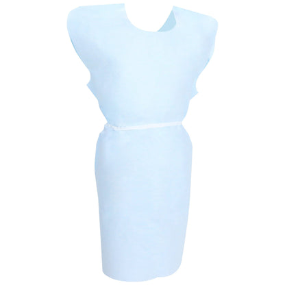 Patient Exam Gown McKesson One Size Fits Most Blue Disposable