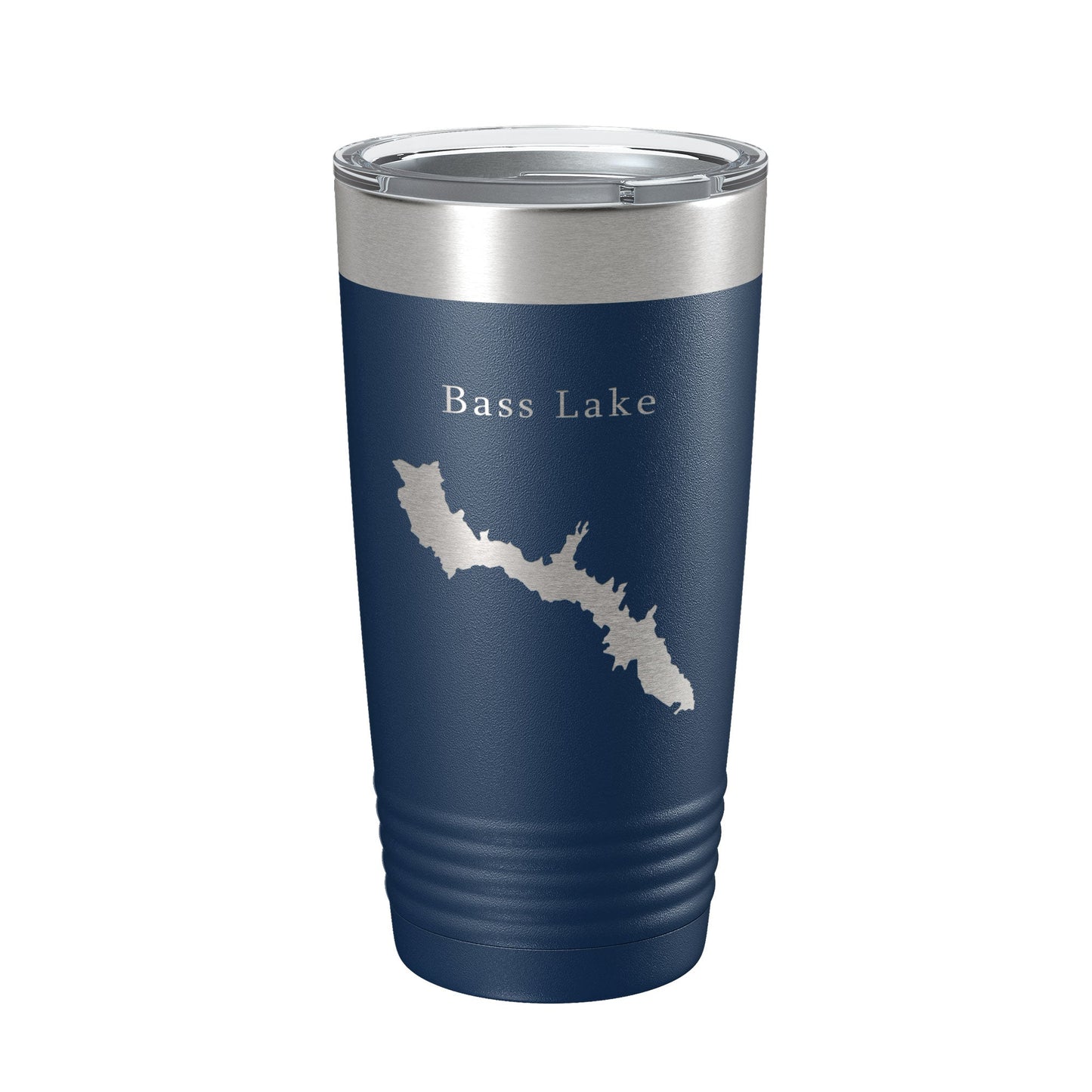 Bass Lake Map Tumbler Travel Mug Insulated Laser Engraved Coffee Cup California 20 oz-8