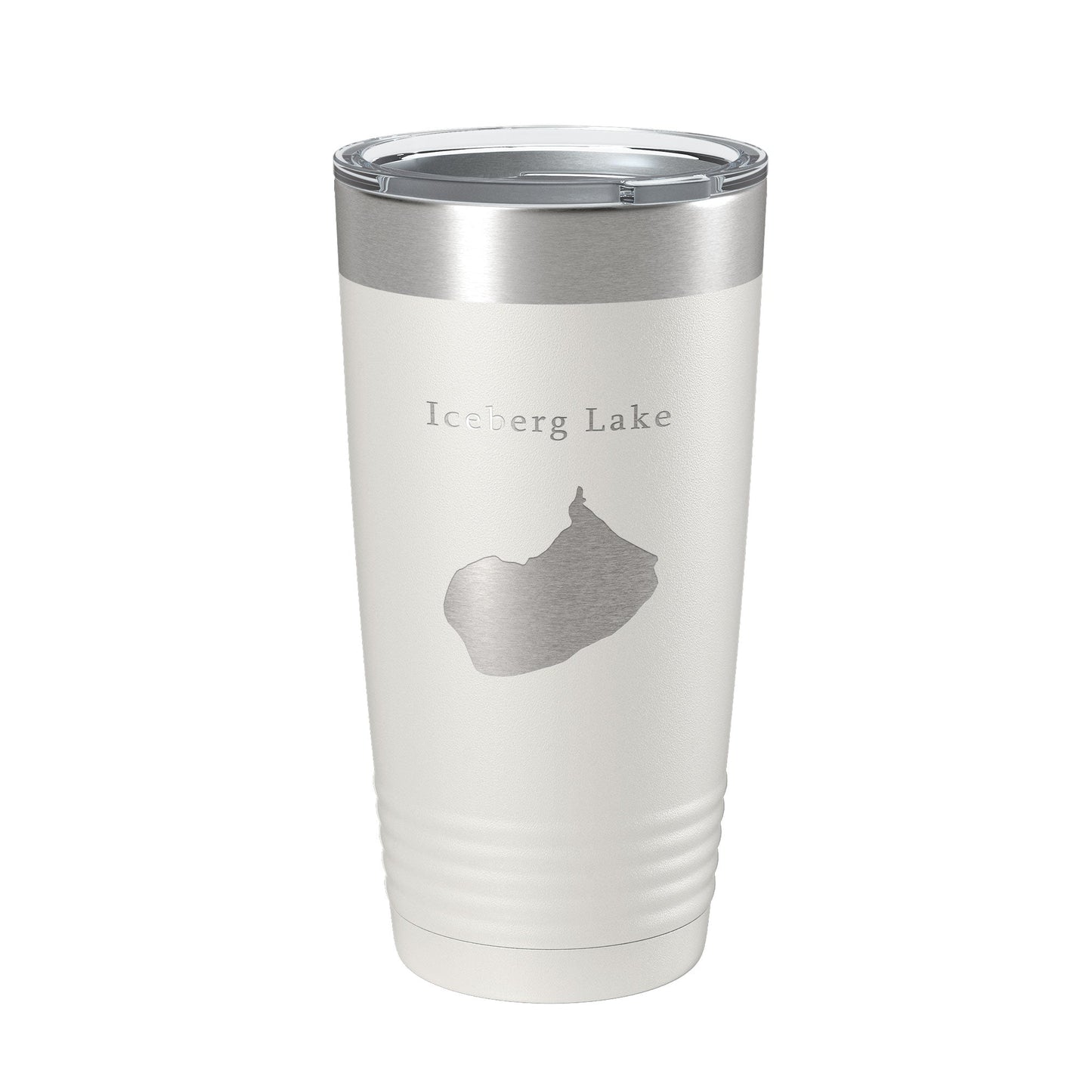 Iceberg Lake Map Tumbler Travel Mug Insulated Laser Engraved Coffee Cup Montana 20 oz-7