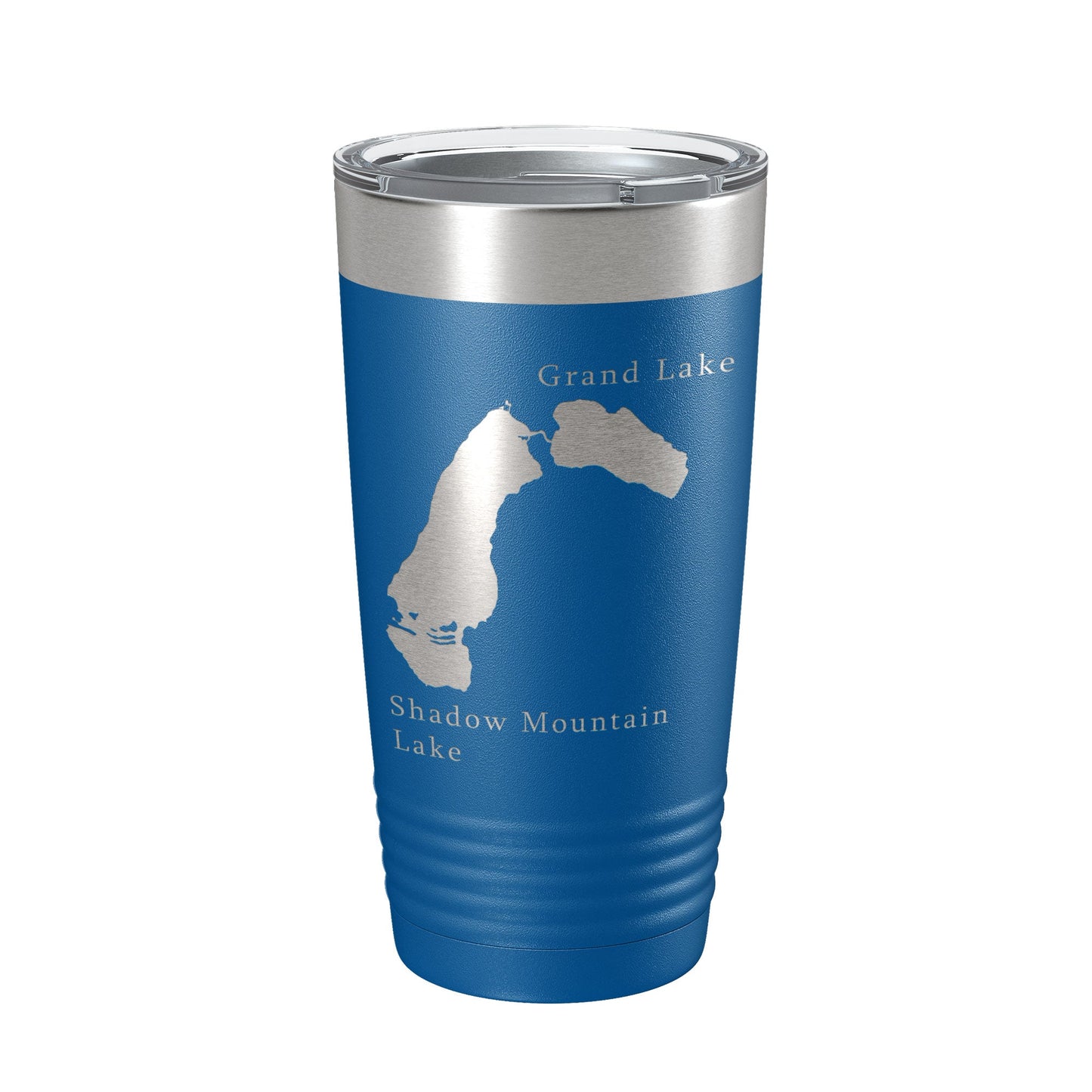Shadow Mountain & Grand Lakes Map Tumbler Travel Mug Insulated Laser Engraved Coffee Cup Colorado 20 oz-6
