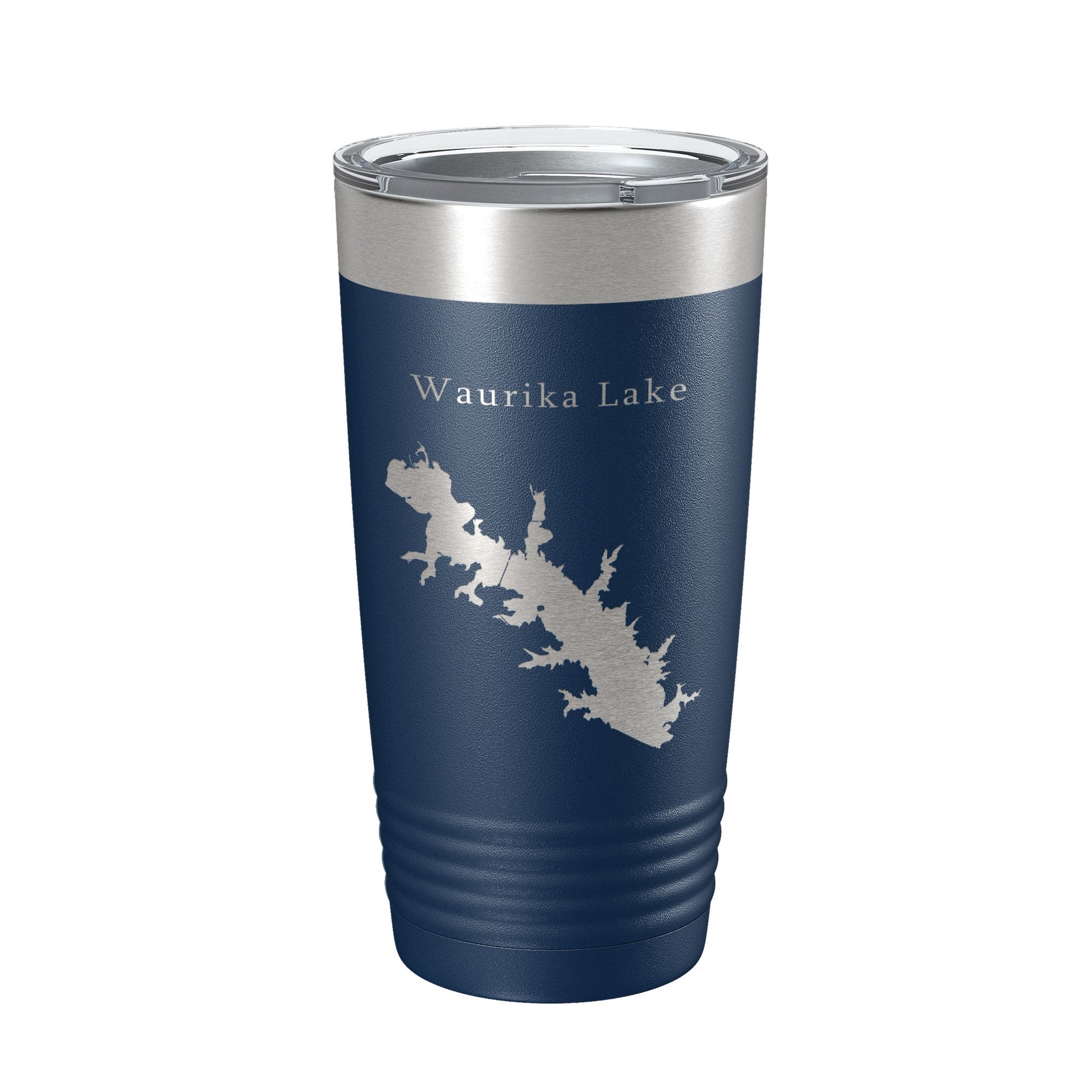 Waurika Lake Map Tumbler Travel Mug Insulated Laser Engraved Coffee Cup Oklahoma 20 oz-2