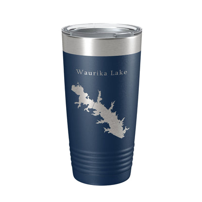 Waurika Lake Map Tumbler Travel Mug Insulated Laser Engraved Coffee Cup Oklahoma 20 oz-8