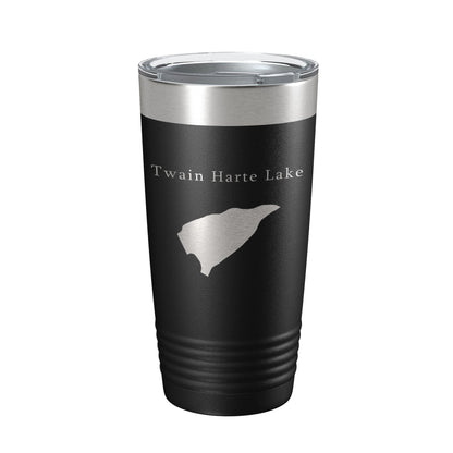 Twain Harte Lake Map Tumbler Travel Mug Insulated Laser Engraved Coffee Cup California 20 oz-5