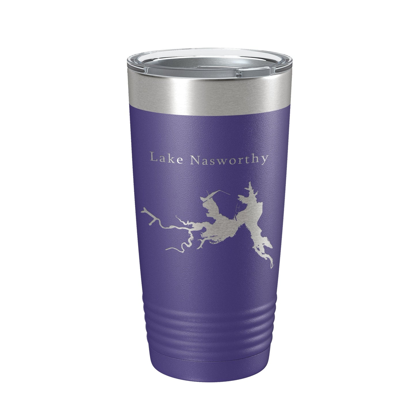 Lake Nasworthy Map Tumbler Travel Mug Insulated Laser Engraved Coffee Cup Texas 20 oz-15