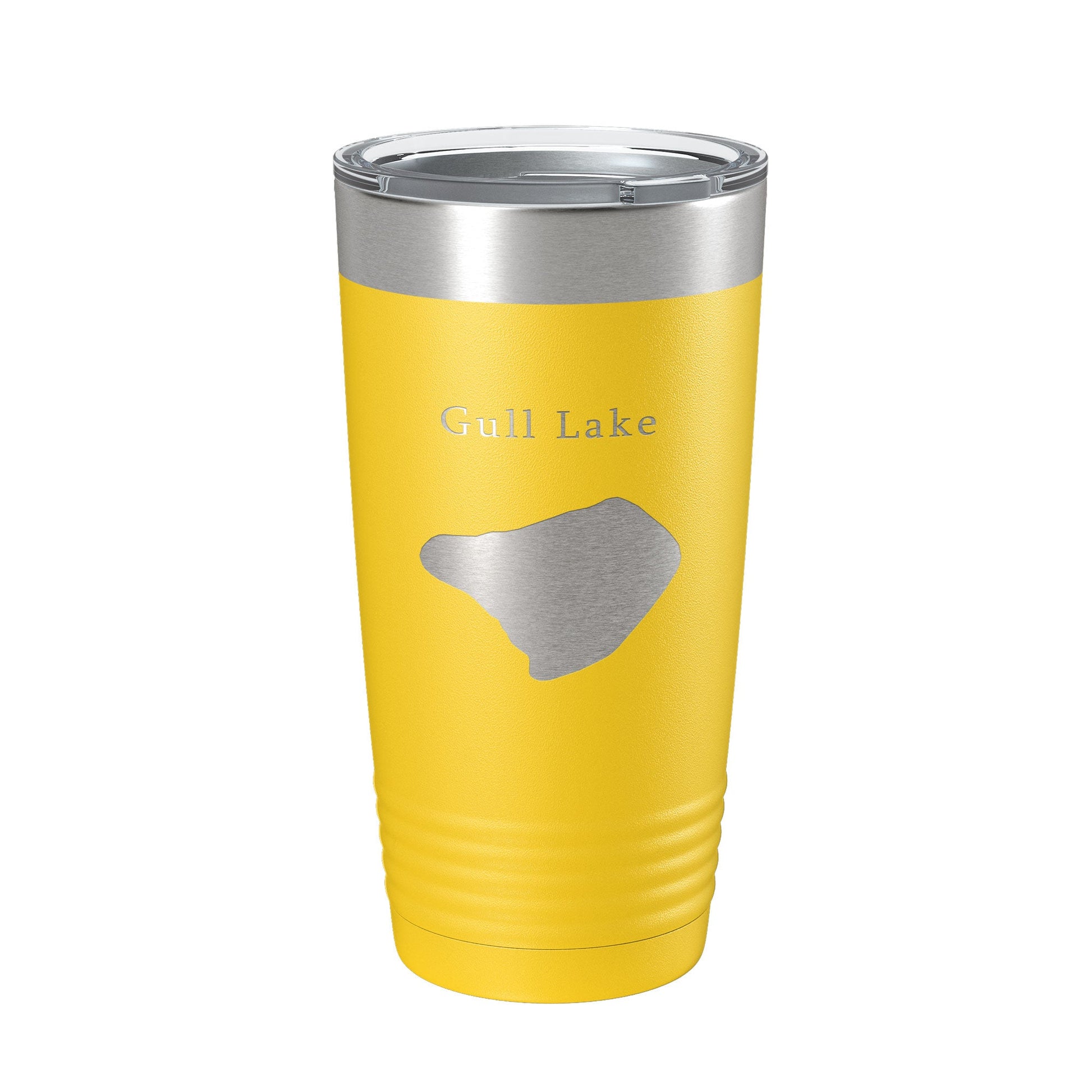 Gull Lake Map Tumbler Travel Mug Insulated Laser Engraved Coffee Cup California 20 oz-4