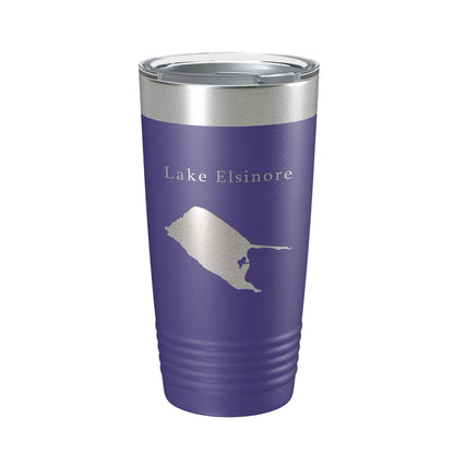 Lake Elsinore Map Tumbler Travel Mug Insulated Laser Engraved Coffee Cup California 20 oz-15