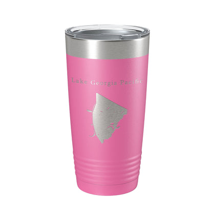 Lake Georgia Pacific Map Tumbler Travel Mug Insulated Laser Engraved Coffee Cup Arkansas 20 oz-11