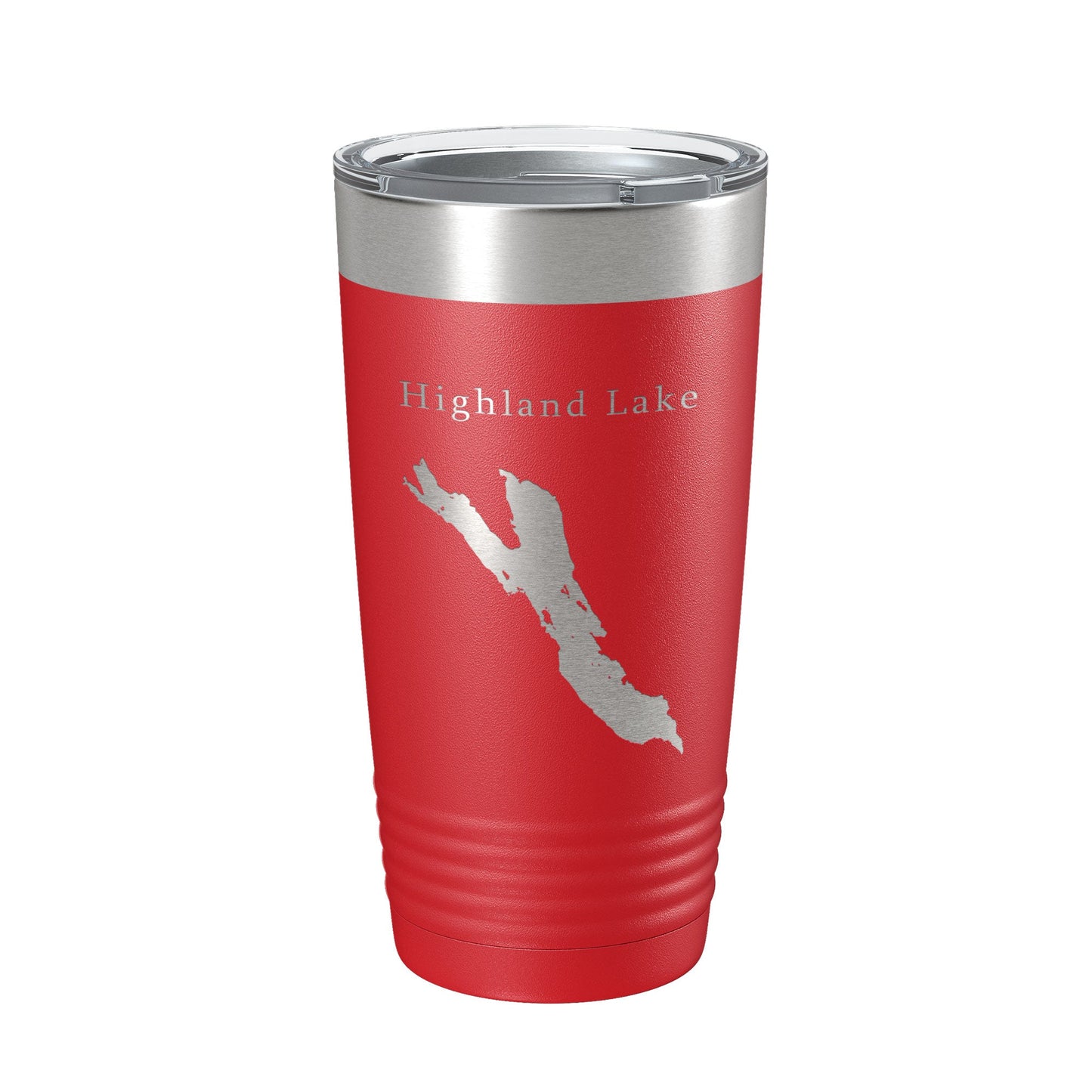 Highland Lake Bridgton Map Tumbler Travel Mug Insulated Laser Engraved Coffee Cup Maine 20 oz-10