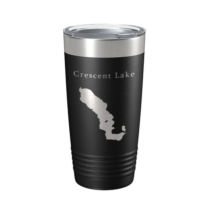 Crescent Lake Map Tumbler Travel Mug Insulated Laser Engraved Coffee Cup Florida 20 oz-5