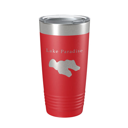 Lake Paradise Map Tumbler Travel Mug Insulated Laser Engraved Coffee Cup Michigan 20 oz-10