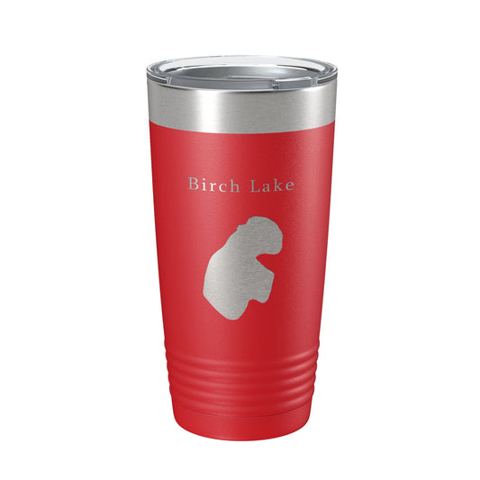 Birch Lake Map Tumbler Travel Mug Insulated Laser Engraved Coffee Cup Alaska 20 oz-10