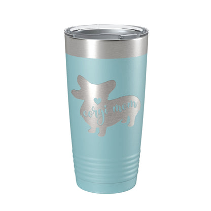 Corgi Mom Tumbler Dog Travel Mug Gift Insulated Laser Engraved Coffee Cup 20 oz-13